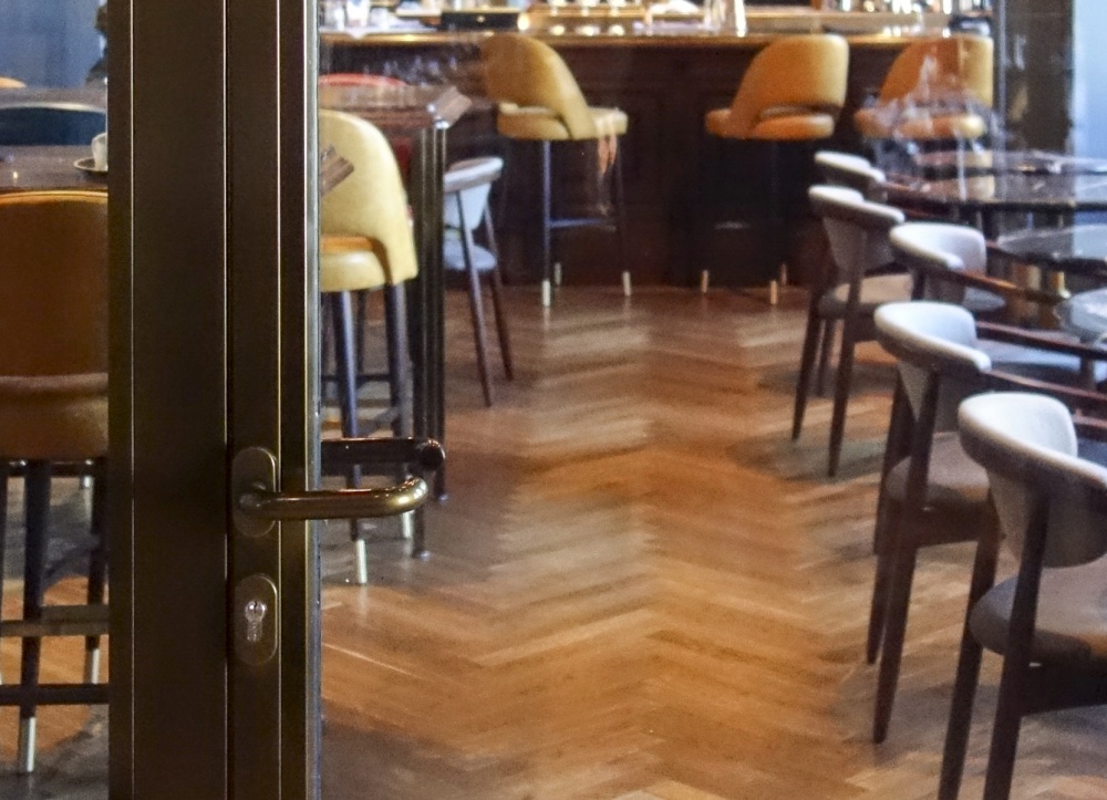 Fire resistant glazed doors for The Angel Hotel, Bury St Edmunds